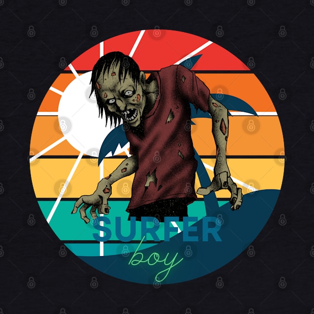 The zombie surfer boy by AshArtNdesign